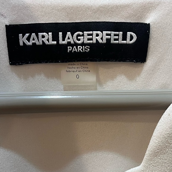 Karl Lagerfeld White Dress with Pearl Straps - Picture 4 of 6
